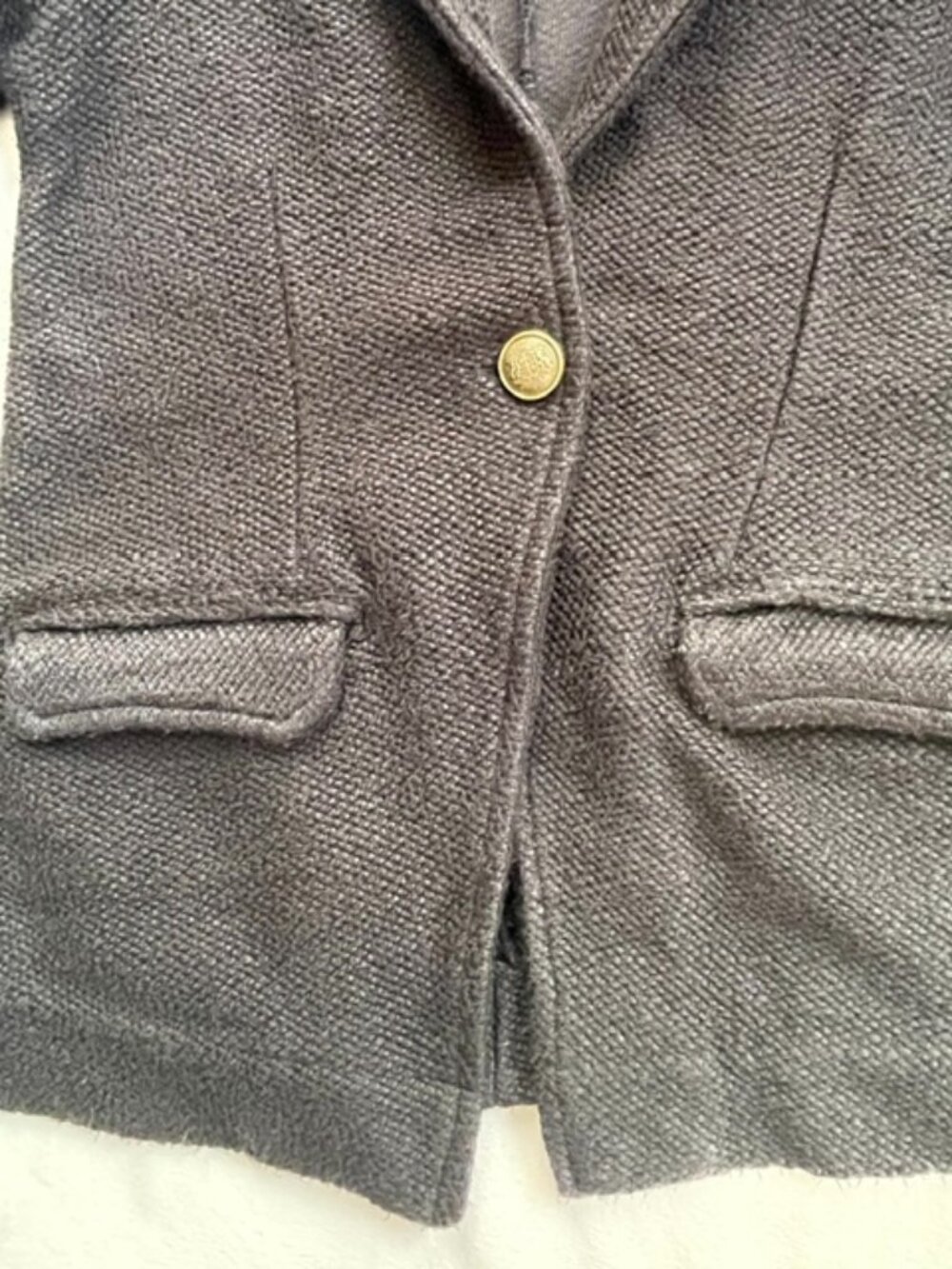 Anthropologie Maeve Coat Blazer Jacket Women's Long Sleeve Cotton, Black, XXS - Picture 6 of 10